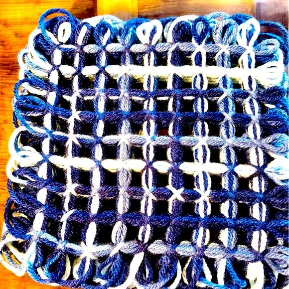 Hand Crafted Other - New Trivet/Hot Pad Blue & White 7”x7” Handmade